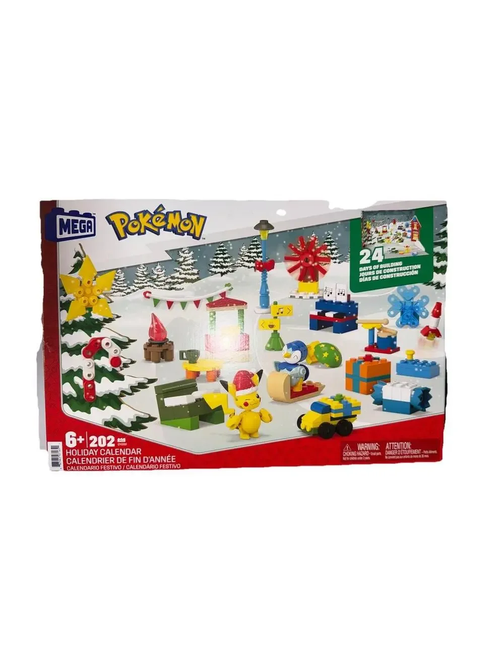 MEGA Construx Pokémon Building Toys Set Holiday Advent Calendar 202 Piece NEW